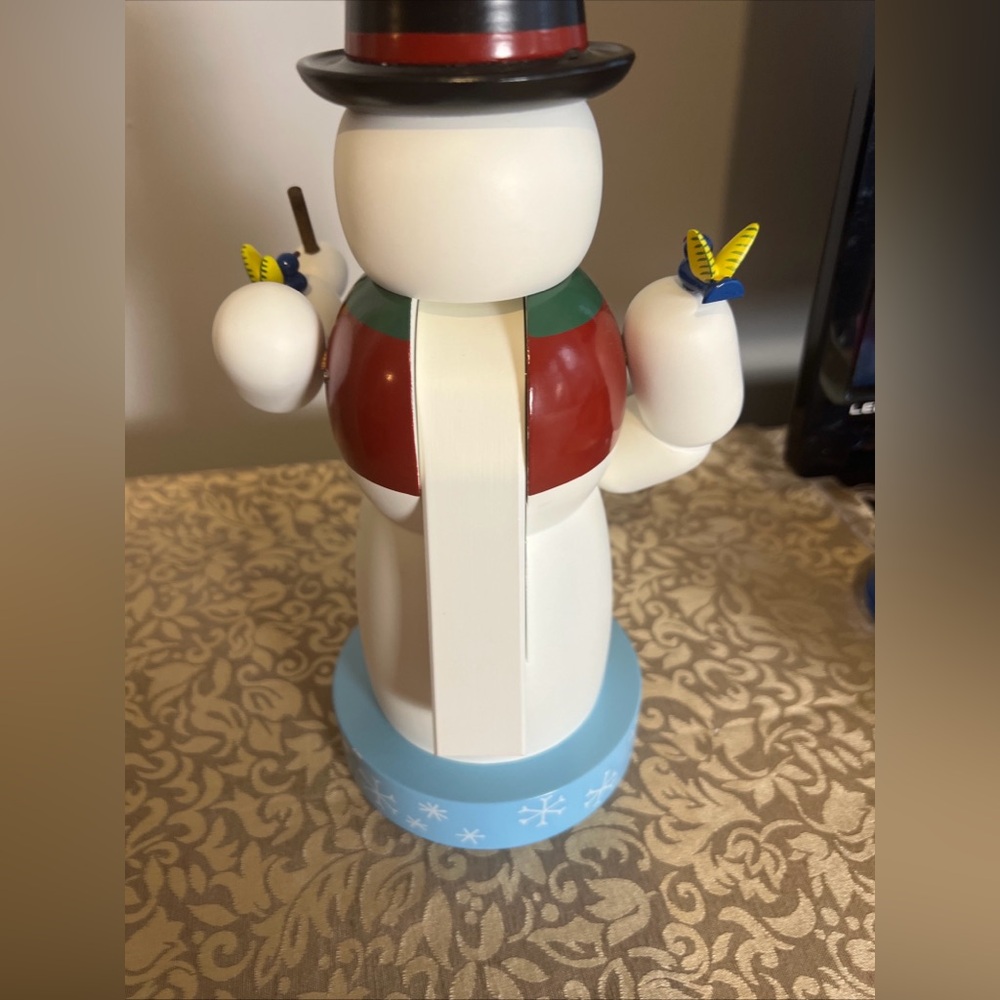 Old World Christmas Collectors Club EM Merck Signed 7295 Snowman 11” - Picture 10 of 16